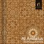Al Andalus LTD6 luxury wooden parquetry tiles featuring a iroko 24-pointed star in the center, dabema background, hard maple, iroko, red oak, soft maple, walnut foreground and walnut interweaving lines.