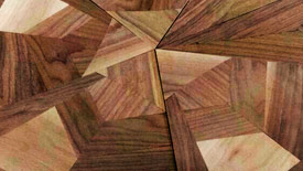 Continuity through arrangement of wood grain